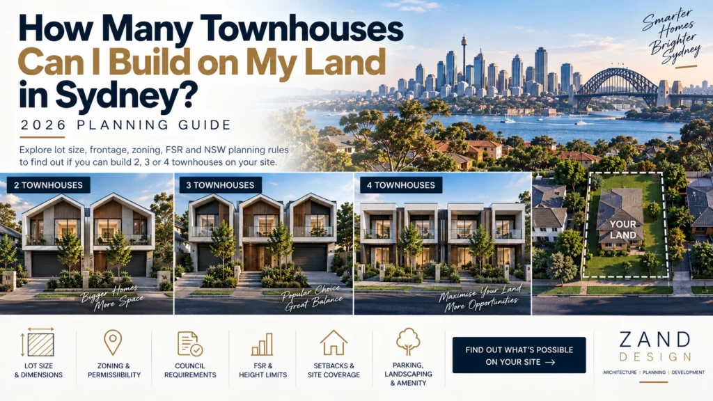 How Many Townhouses Can I Build on My Land in Sydney? 2026