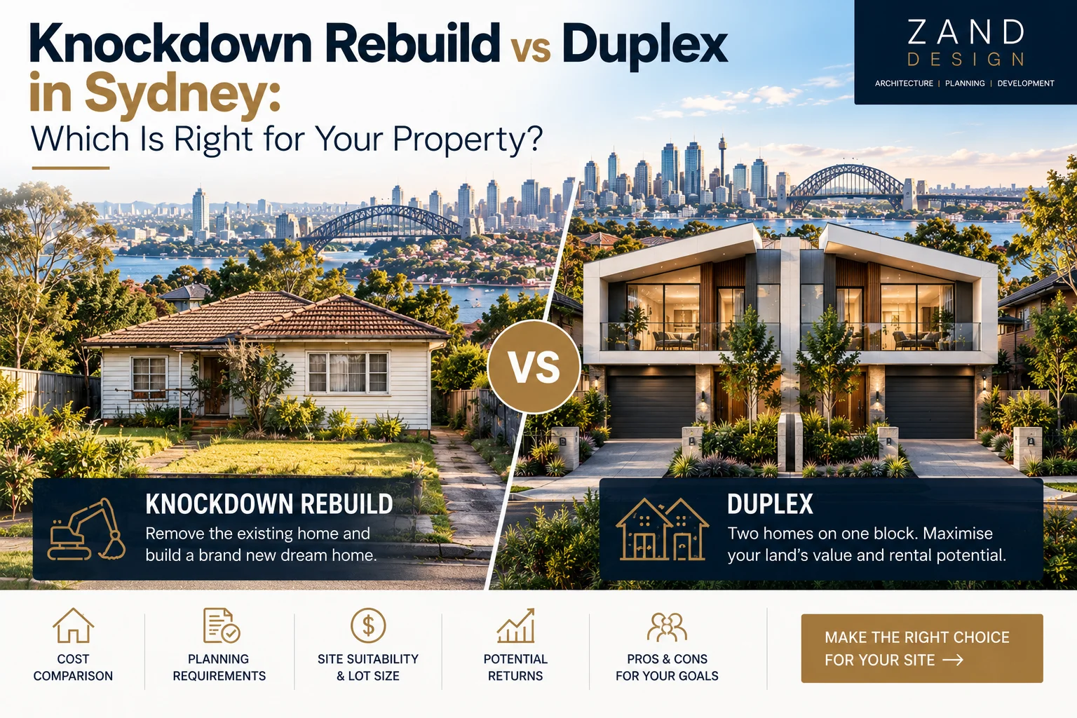 Knockdown Rebuild vs Duplex in Sydney: Which Is Right for Your Property?